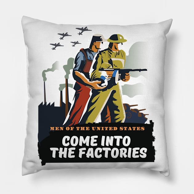 Men of the United States Pillow by nickemporium1