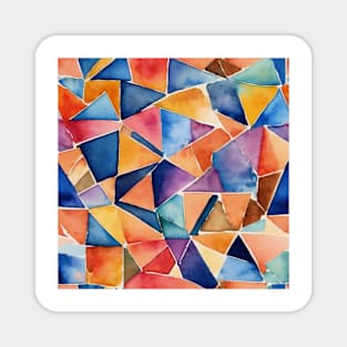 Watercolor Geometric Magnet