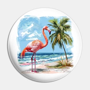 Flamingo Lovers Summer Vibes Pin