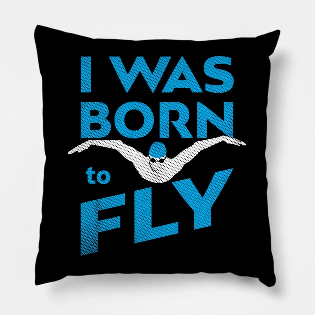 I Was Born To Fly Mens Swimming Pillow by atomguy