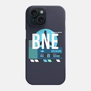 Brisbane (BNE) Airport // Sunset Baggage Tag Phone Case