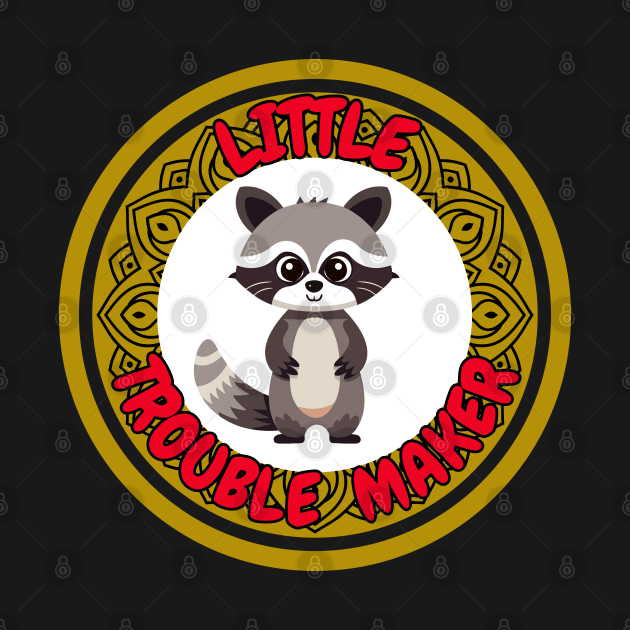 Cute Animal baby Raccoon little troubl maker Fritts by Shean Fritts 