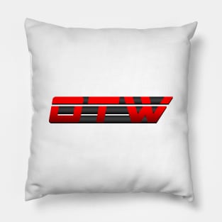 OTW Logo (Red on Black) Pillow