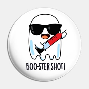 Booster Shot Funny Ghost Vaccine Pun Pin