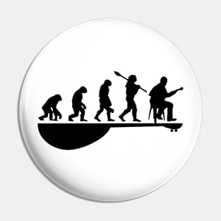 Great Mandolin Evolution Men Country Music Pin