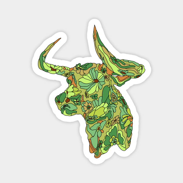 Taurus Zodiac Astrological Sign Magnet by jillell