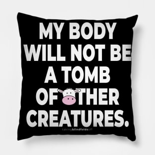 Vegan Activist Graphics #takingblindfoldsoff 21 Pillow