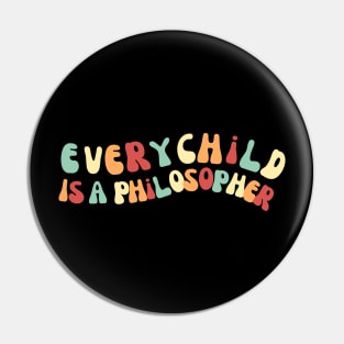 Every Child is a Philosopher groovy font Pin