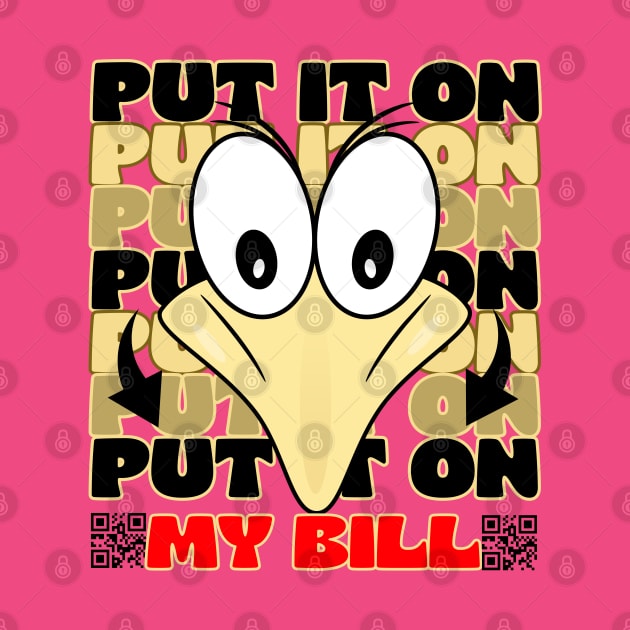 Put It In My Bill Cute Birdie Funny Face Cartoon Emoji by AllFunnyFaces