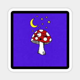 Mushroom Moon Babe Magnet