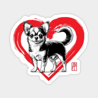 I Love My Chihuahua - I Love my dog - Loyal dog Magnet