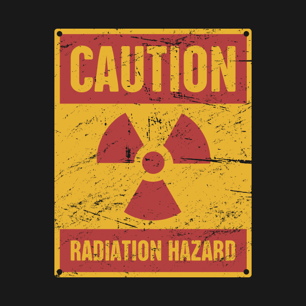 Radiation Hazard | Cold War Fallout Shelter Sign by MeatMan