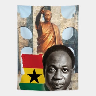 Kwame Nkrumah First President of Ghana and Pan African Leader Tapestry