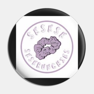 SKSKSK Scrunchie Sticker VSCOGRL Visco Girl Purple Pastel Gifts for Girls Pin