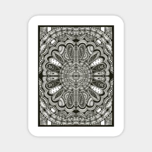 Black and White Bandanna Magnet