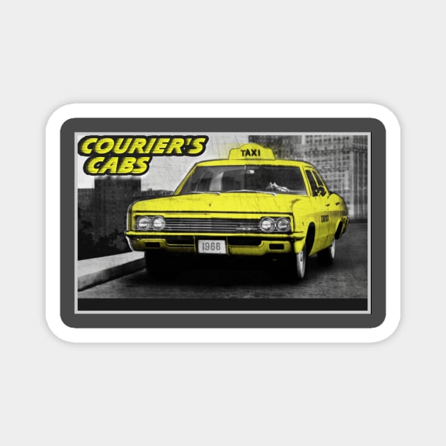 Courier's Cabs 1966 Magnet by UnderTheShroud