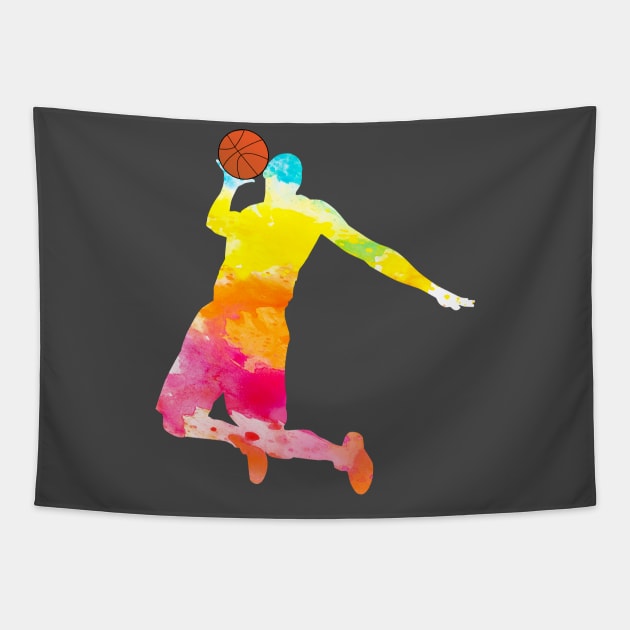 Basketball Player Tapestry by belhadj