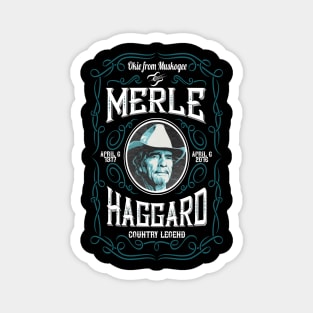 Merle Haggard Design Magnet