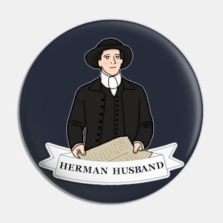 Herman Husband V.3 (Large Design) Pin