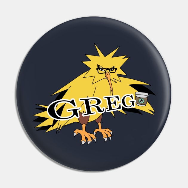 Greg the Bird Pin by alysan