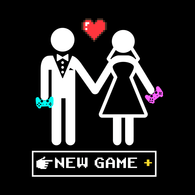Just Married Gamer Couple New Game + Newlyweds by Julio Regis