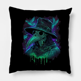 Trippy Plague Doctor 2 Pillow