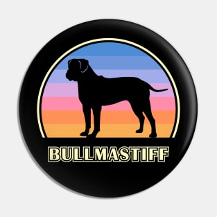 Bullmastiff Vintage Sunset Dog Pin