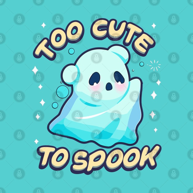 Too Cute To Spook Little Halloween Panda Ghost by RuftupDesigns