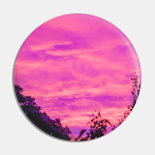 Yesterday's Pink Sky Photograph Pin