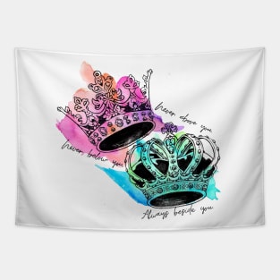 Crown Tattoo Tapestry