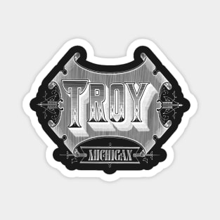 Vintage Troy, MI Magnet