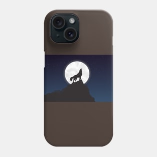 Wolf howling Phone Case