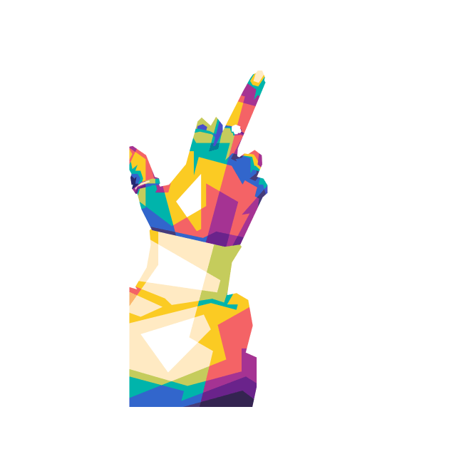 middle finger pop art by Rizkydwi