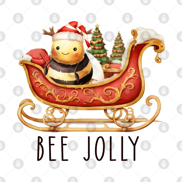 Funny Christmas Bee Quote by Chromatic Fusion Studio
