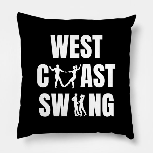 West Coast Swing Couple Dancer Design Pillow by echopark12