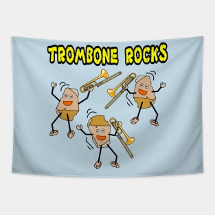 Trombone Rocks Tapestry