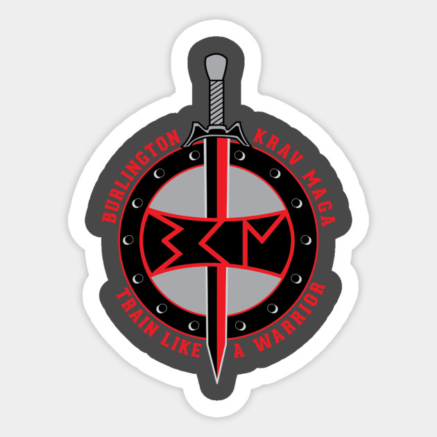 Burlington Krav Maga Logo Small Symbol Burlington Krav Maga Sticker Teepublic