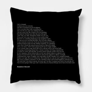 Rainbow Rowell Quotes Pillow