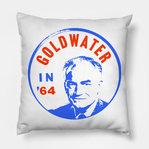 GOLDWATER (IN 64) Pillow by truthtopower