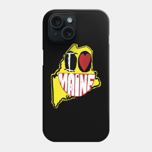 I Love Maine Smiling Happy Face Phone Case