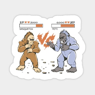 Epic Clash: Bigfoot vs Yeti Magnet