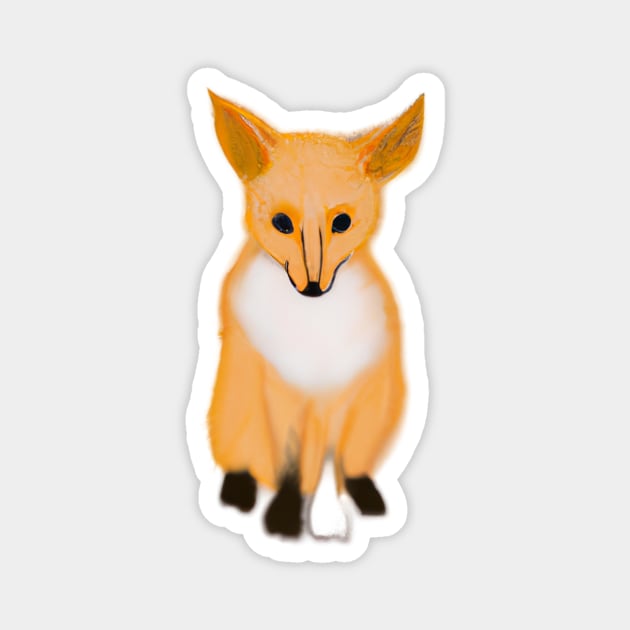 Cute Fox Drawing Magnet by Play Zoo