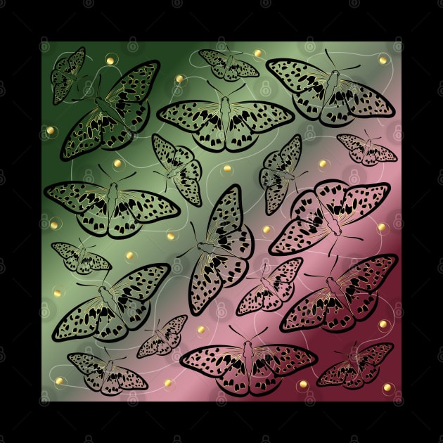 Monarch butterfly pattern by DesignInspire