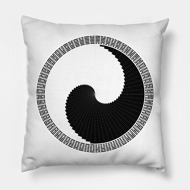 I Ching 004 - Work in Progress - White Background Pillow by rupertrussell