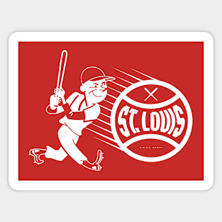 Vintage 1960's style St. Louis Cardinals Baseball retro travel decal sticker