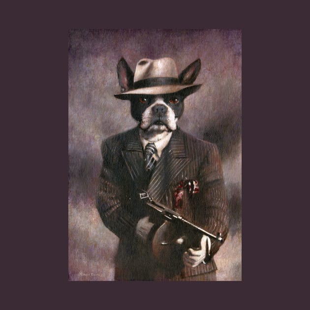 Boston Terrier Gangster by mictomart