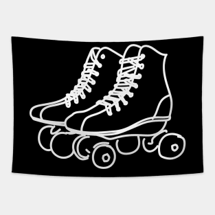 Rollerskates - hand drawn illustration Tapestry