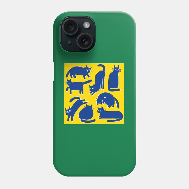 Group of Cats Phone Case by Knockouts Unstoppable