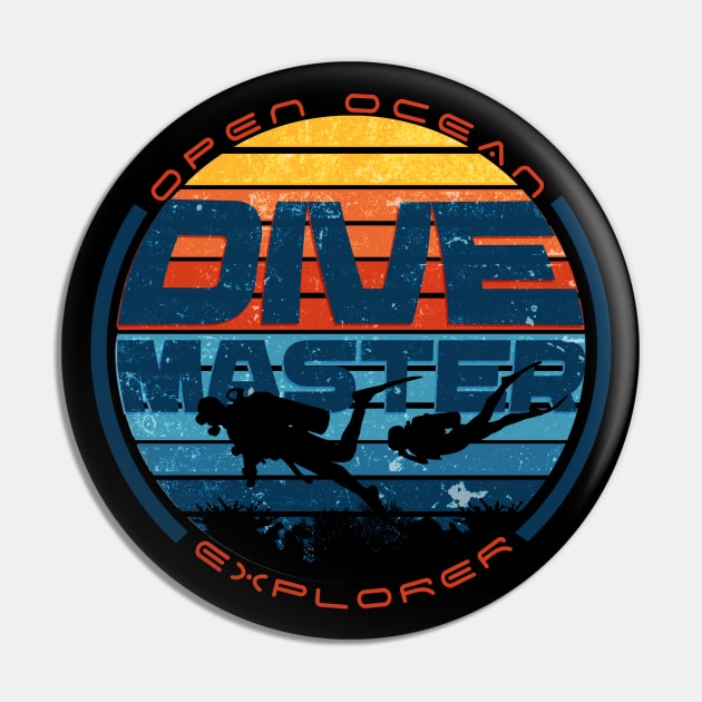 Dive Master - Open Ocean Explorer Pin by sticker happy