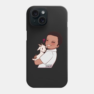 Jacob Anderson and Barnaby the Goat Phone Case